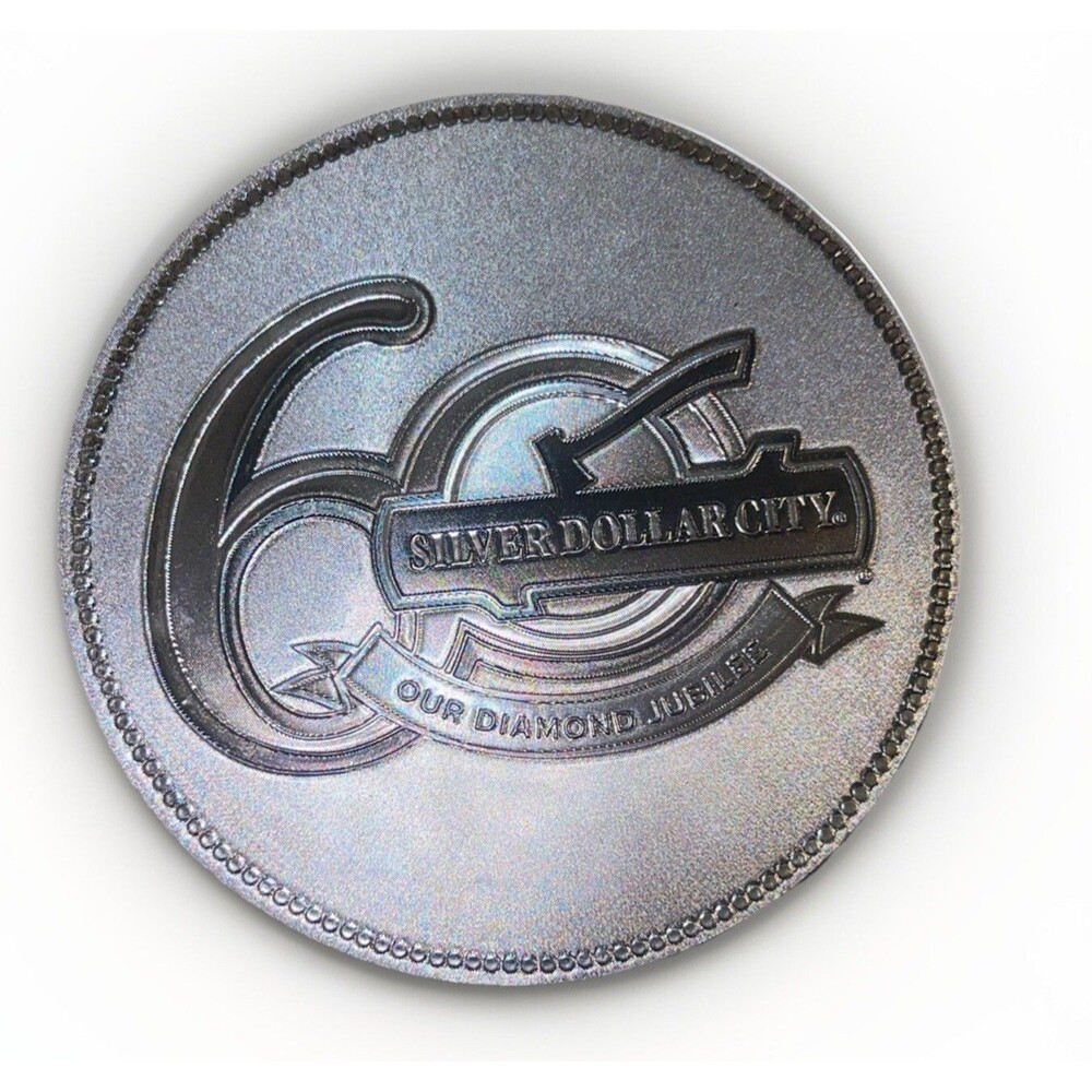 Silver Dollar City Fridge Magnet - Double Sided - 60 Years Diamond Jubilee & $